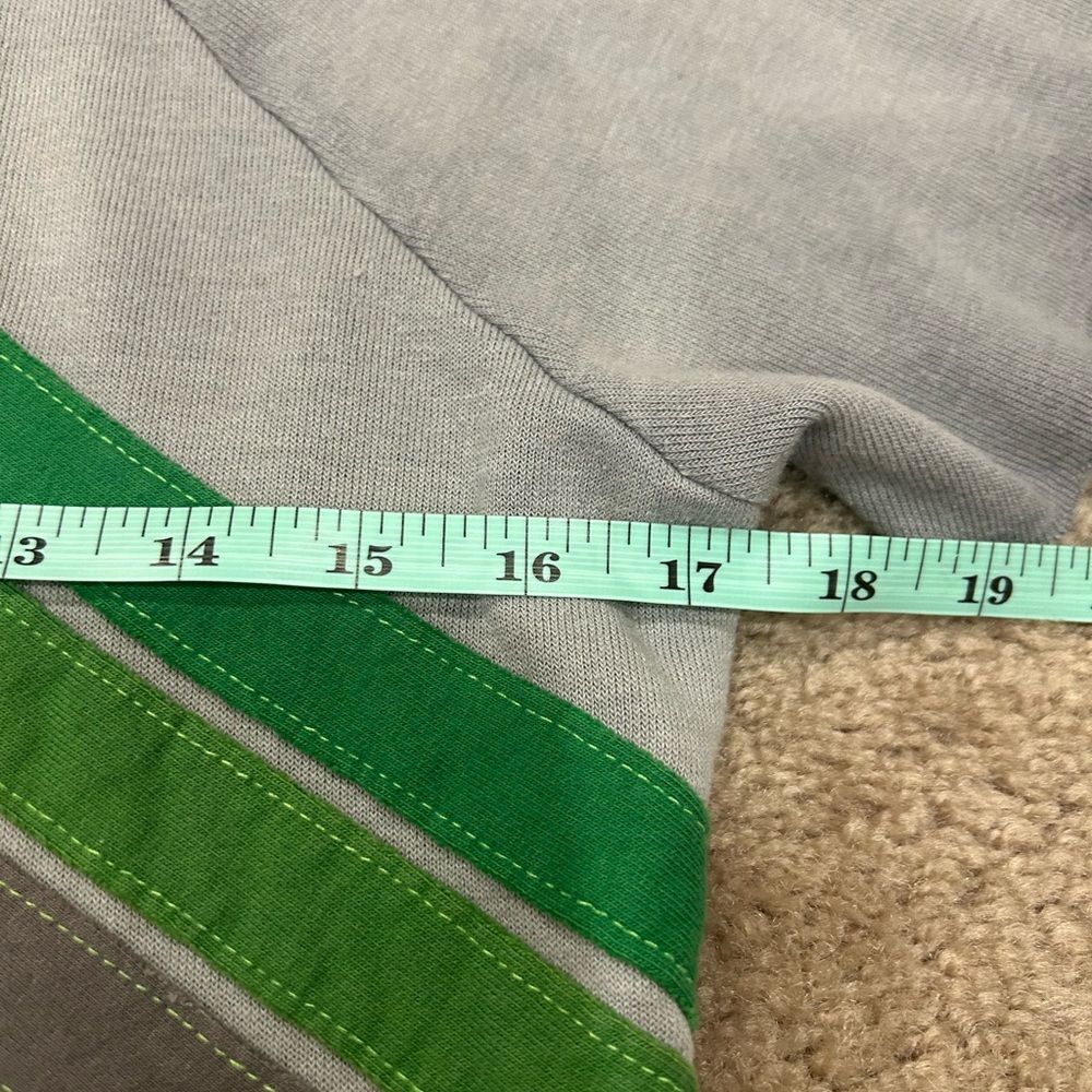 Aviator Nation Gray Hoodie with Green Stripes - Picture 6 of 11